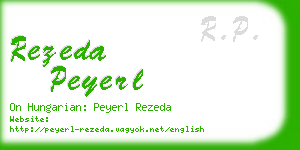 rezeda peyerl business card